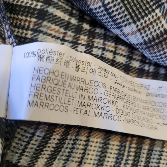 NWT ZARA | Plaid Satin Effect Dress | Sz. L - Picture 7 of 8